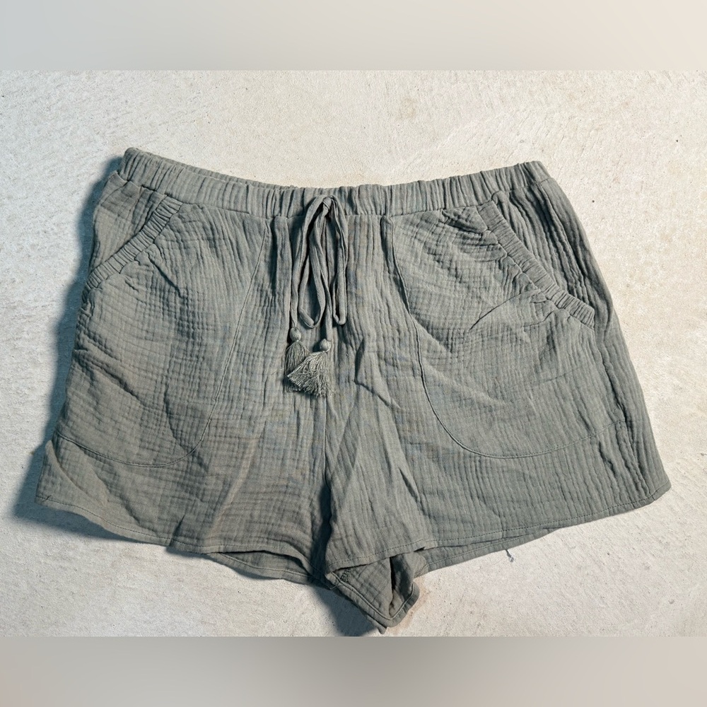 Set of 3 Pairs Shorts Jessica Simpson Ultra Flirt Purple Gray Green Large L 31 - Picture 5 of 9
